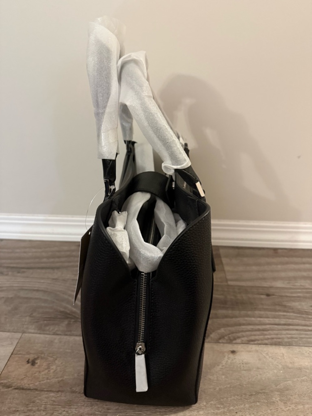Michael Kors Black Pebbled Leather Purse $400 OBO - BNWT - Picture 5 of 11